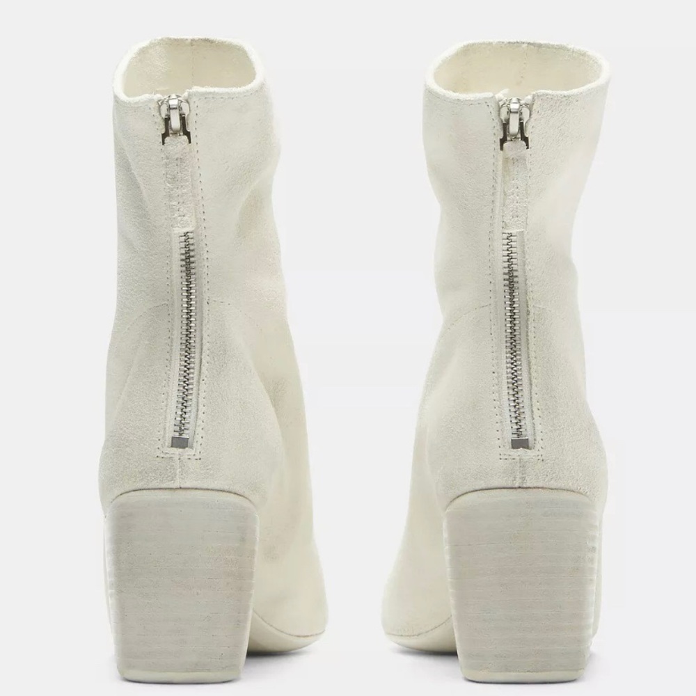 🆕70% OFF‼️Marsell Bootie Open Toe White Suede - Picture 7 of 8